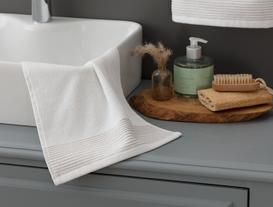 Orient Lurex Hand Towel - White