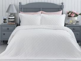Therron Double-Size Vintage Washed Bedspread - White