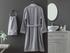 Kerman Lurex Women's Bathrobe Set - Gray