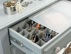 Chasse Semi Partitioned Organiser with Cover - Stone