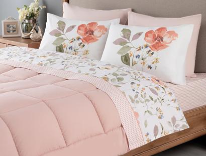 Maika Single-Size Ranforce Bed Sheet Set - Orange