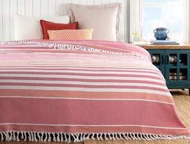 Sheryl Single Size Size-Size Bedspread - Pink / Orange