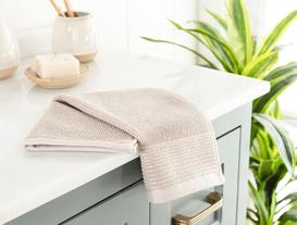 Orient Lurex Hand Towel - Beige - 30x46 cm