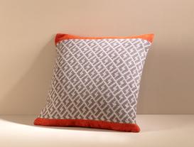 Esperanza Cushion Cover - Mink / Orange - 45x45 cm