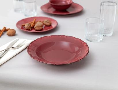 Bastien Dinner Plate - Carmen Red - 21 cm