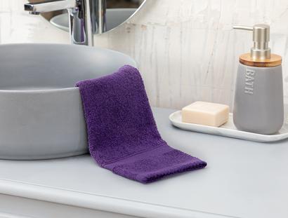 Leuven Crocheted Hand Towel - Purple - 30x40 cm