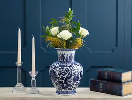 Drancy Bleu Blanc Vase