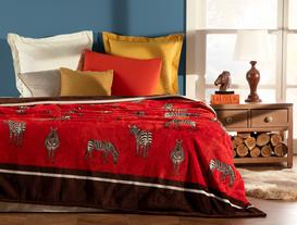 Cyrus Double-Size Welsoft Printed Blanket - Orange