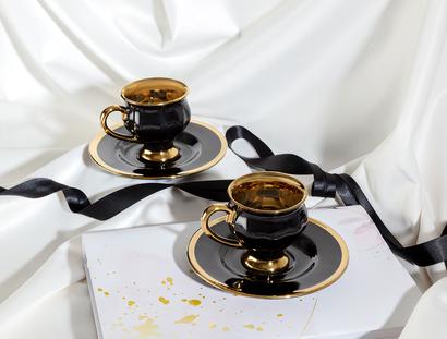 Clementine 2 Pieces Coffee Cup Set - 90 ml
