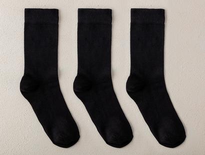 Le Noir Men 's 3 Piece Ankle Socks